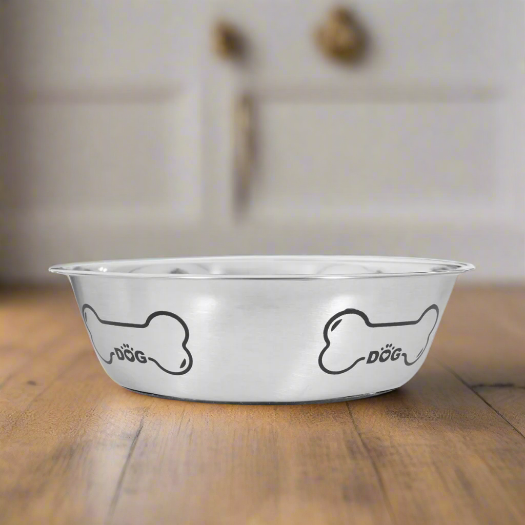 Smart Choice Polished Stainless Steel Pet Bowl