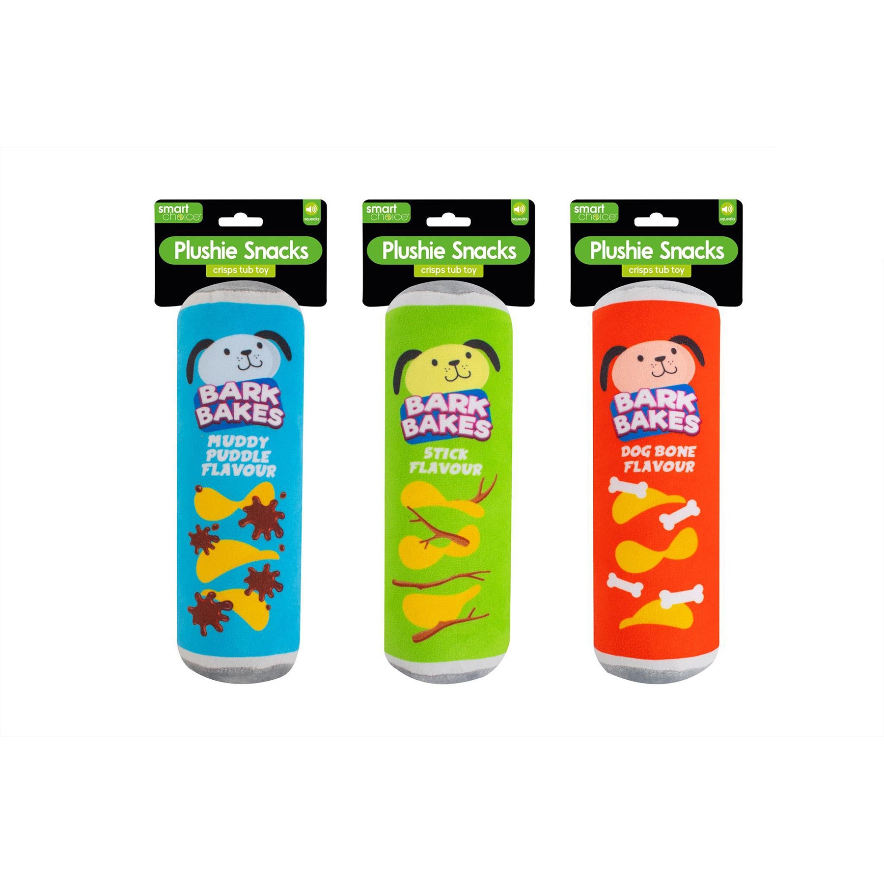 Smart Choice Squeaky Snacks Plush Dog Toy | Millbry Hill
