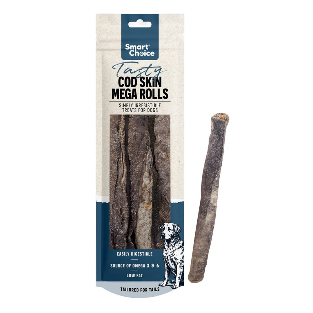 Smart Choice Cod Skin Mega Roll Dog Treat