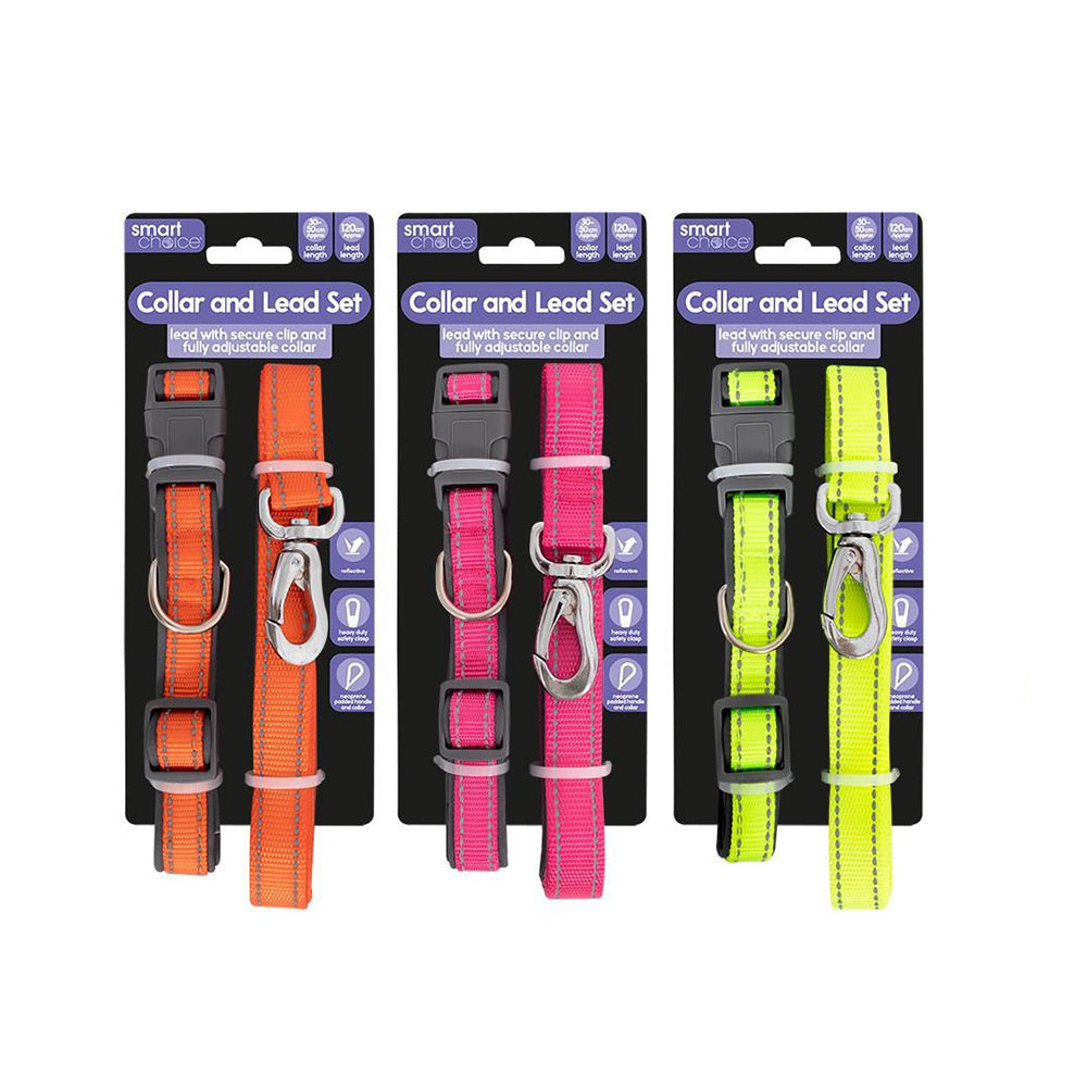 Smart Choice Reflective Soft Touch Dog Lead & Collar