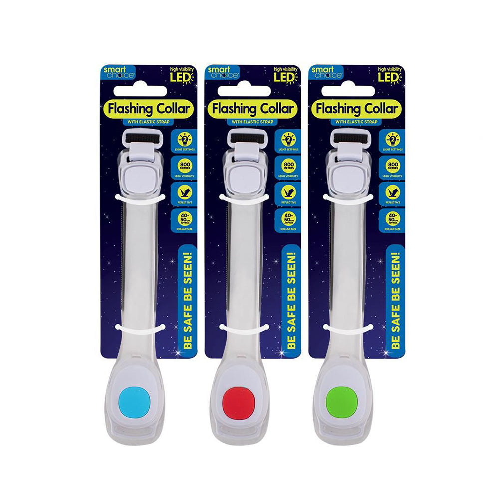 Smart Choice Led Elasticated Flashing Dog Collar