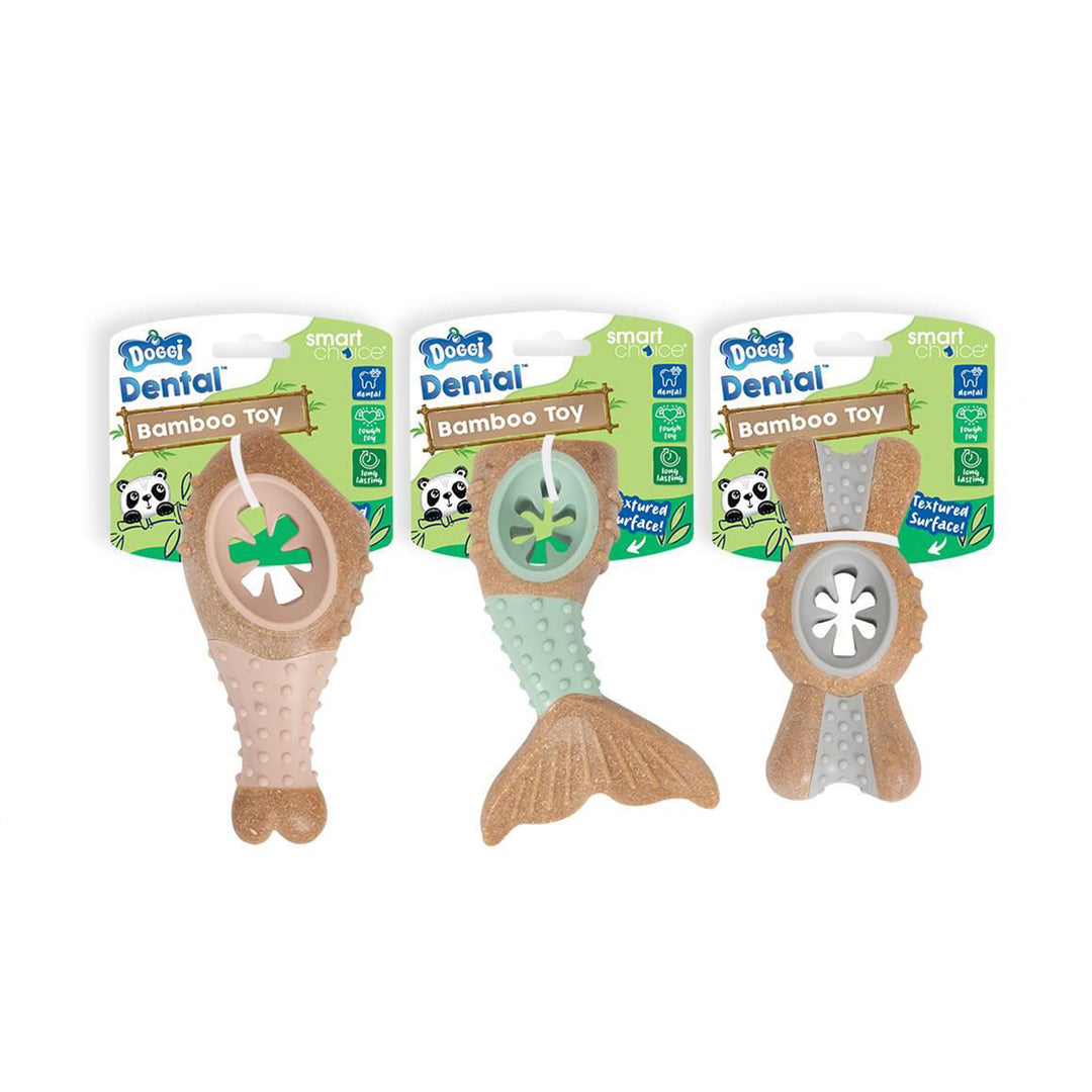 Smart Choice Bamboo & Rubber Dental Dog Toy