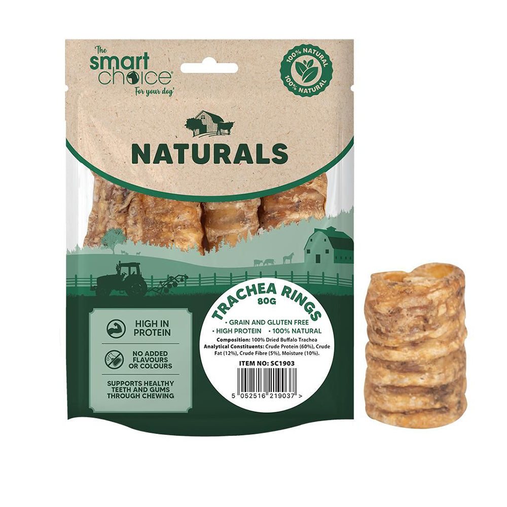 Smart Choice Natural Trachea Rings Dog Treat