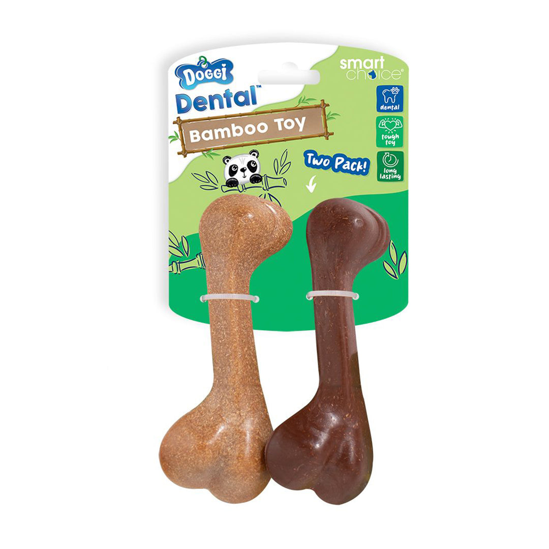 Smart Choice Dental Bamboo Bone Dog Toy