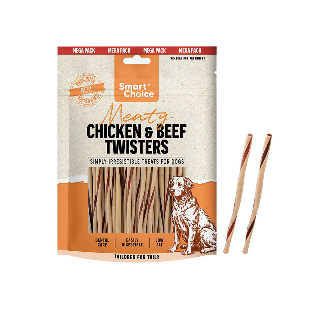 Smart Choice Chicken & Beef Twist Sticks Dog Treat