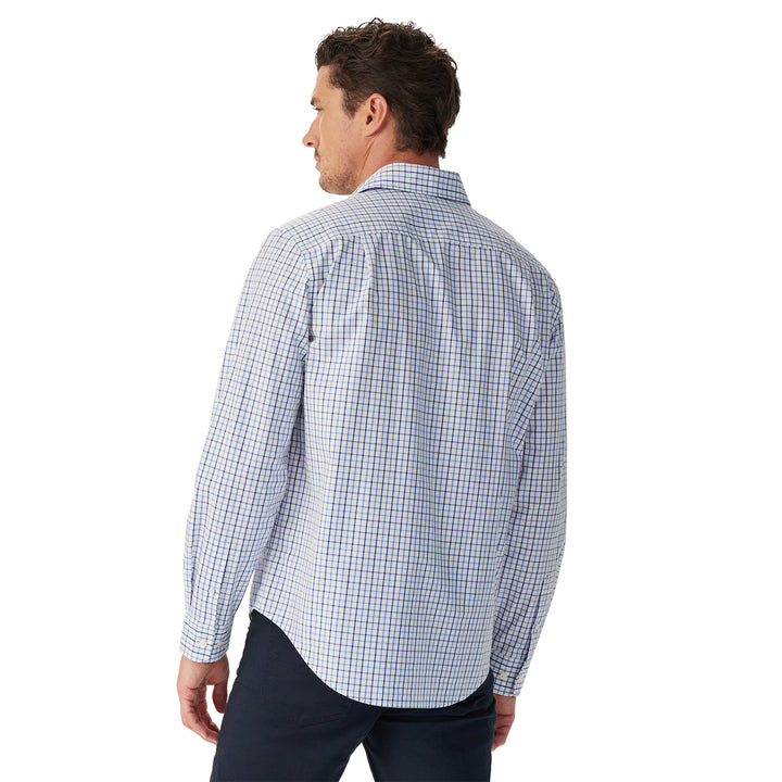 R M Williams Mens Newland Poplin Check Shirt