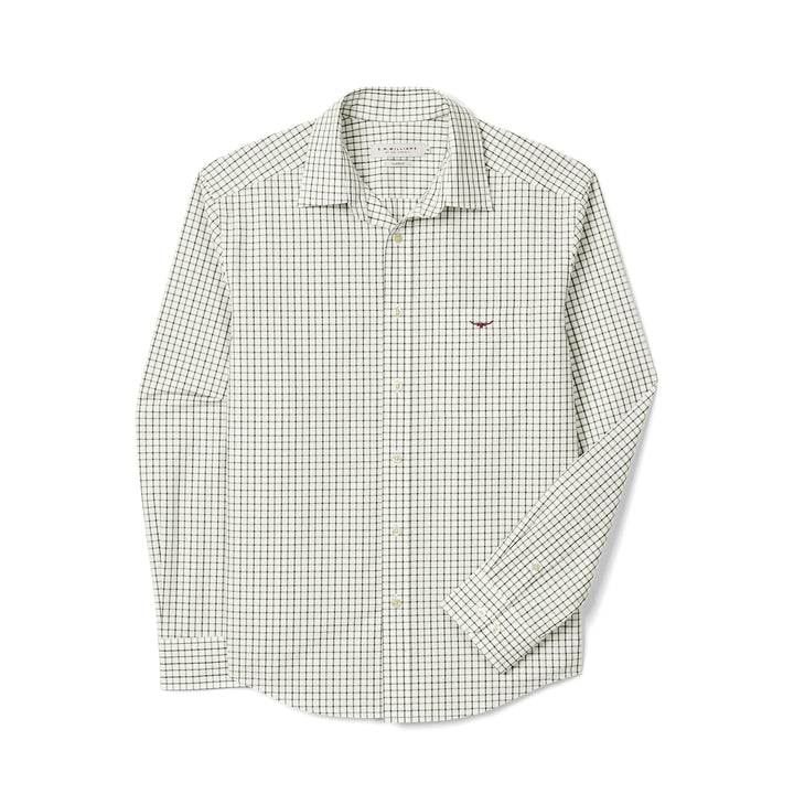 R M Williams Mens Newland Poplin Check Shirt