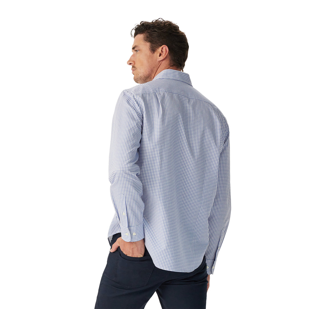 R M Williams Mens Brunswick Twill Check Shirt