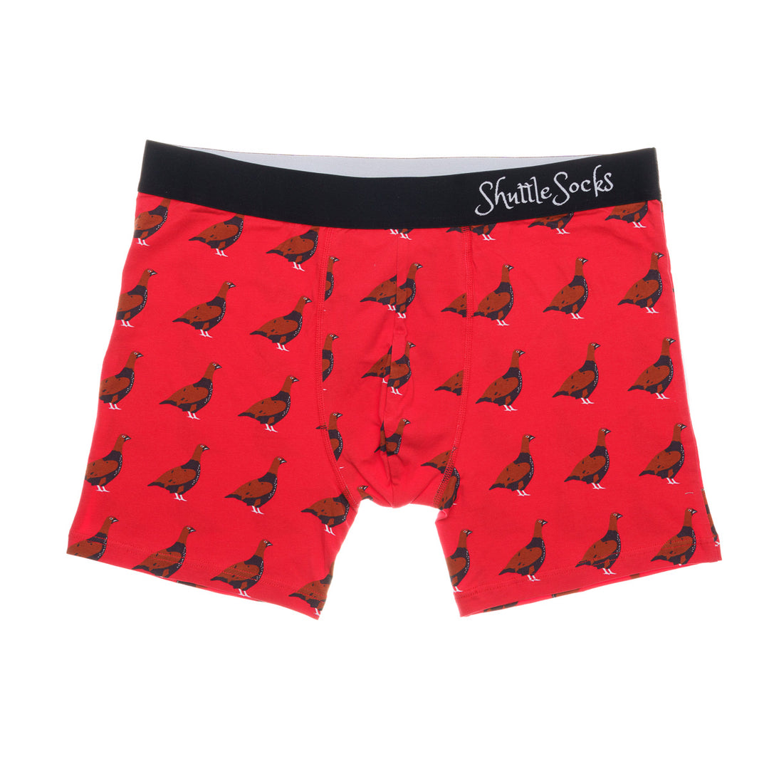 Shuttle Socks Mens Boxers Grouse