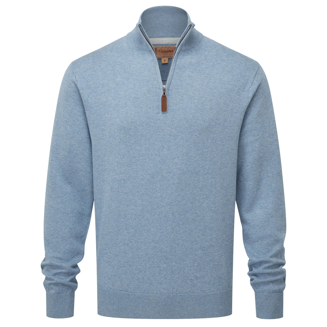 Schoffel Mens Porthmeor Pima Cotton 1/4 Zip