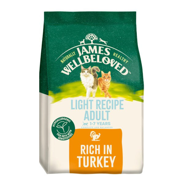 James Wellbeloved Adult Turkey & Rice Light Dry Cat Food