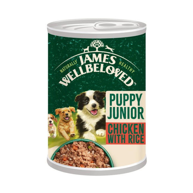 James Wellbeloved Puppy Chicken, Rice & Veg Wet Dog Food Tin