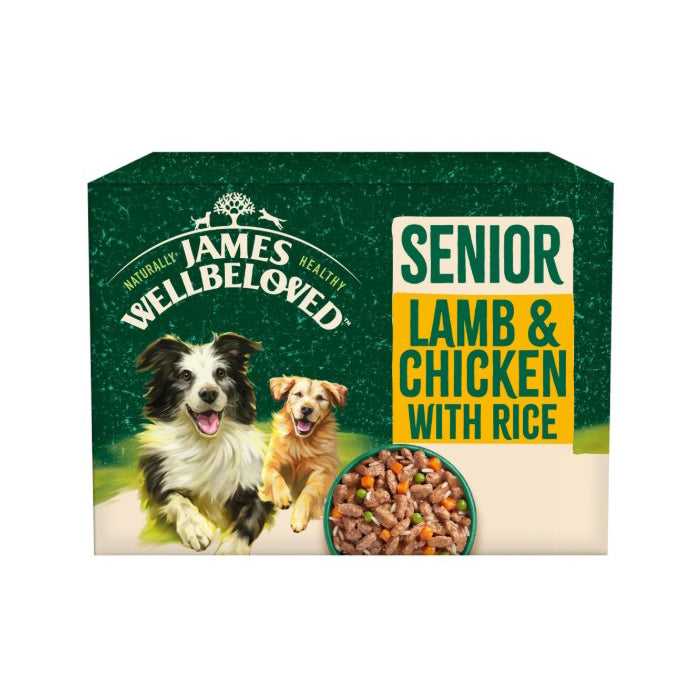 James Wellbeloved Senior Lamb & Chicken Wet Dog Food Pouches