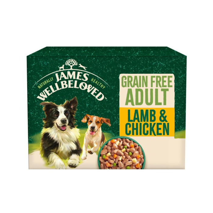 James Wellbeloved Adult Lamb & Chicken Wet Dog Food Pouches