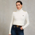 Holland Cooper Ladies Seattle Roll Neck Cable Knit