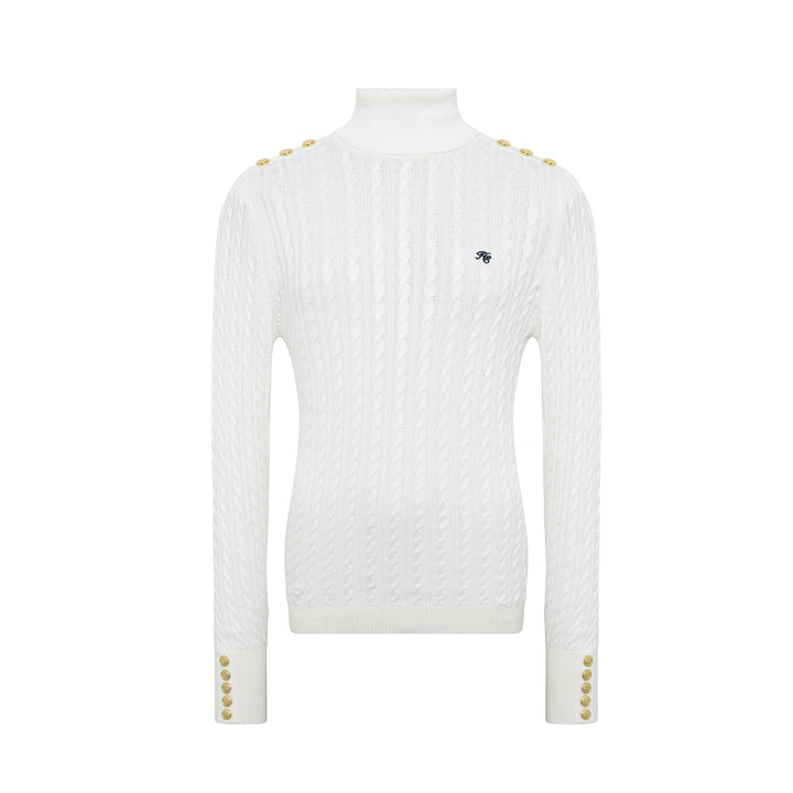 Holland Cooper Ladies Seattle Roll Neck Cable Knit