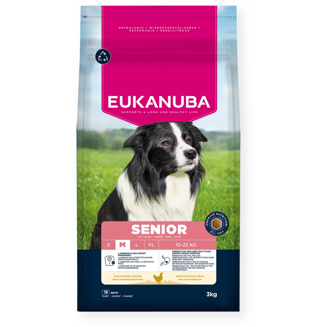 Eukanuba Senior Medium Breed Dog Food with Chicken
