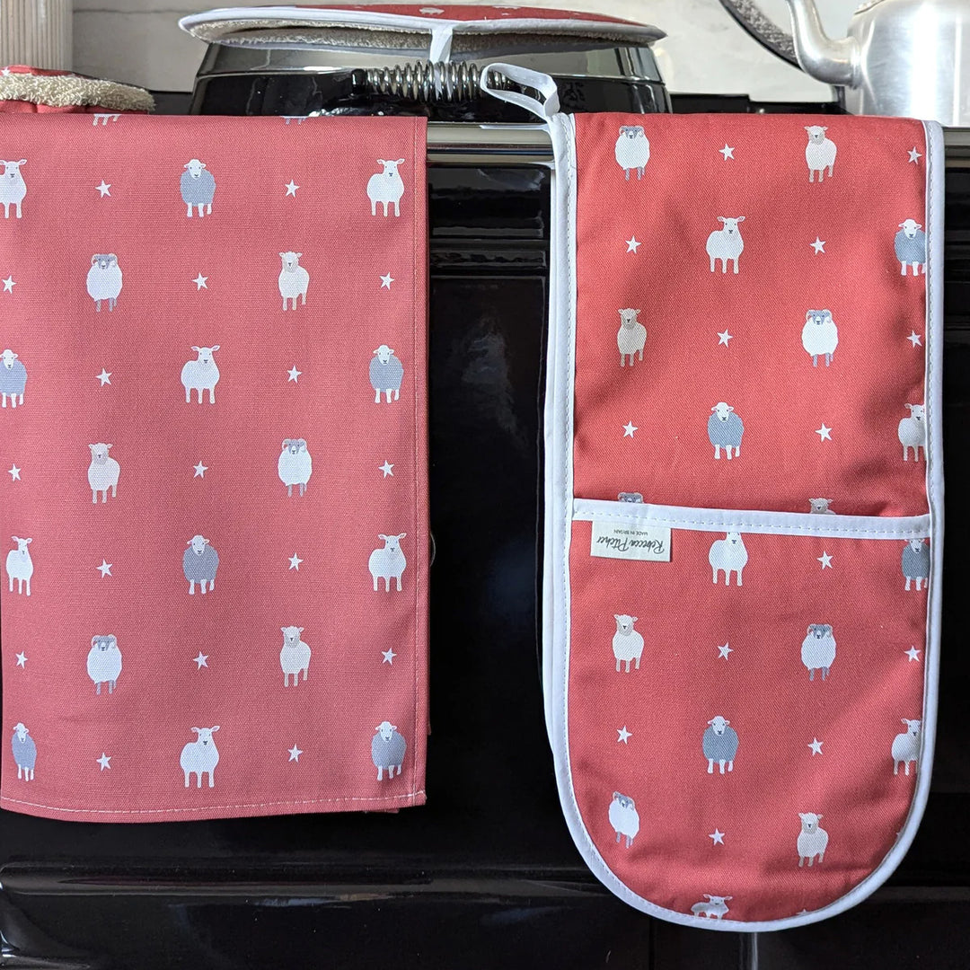 Rebecca Pitcher Double Oven Glove Sheep
