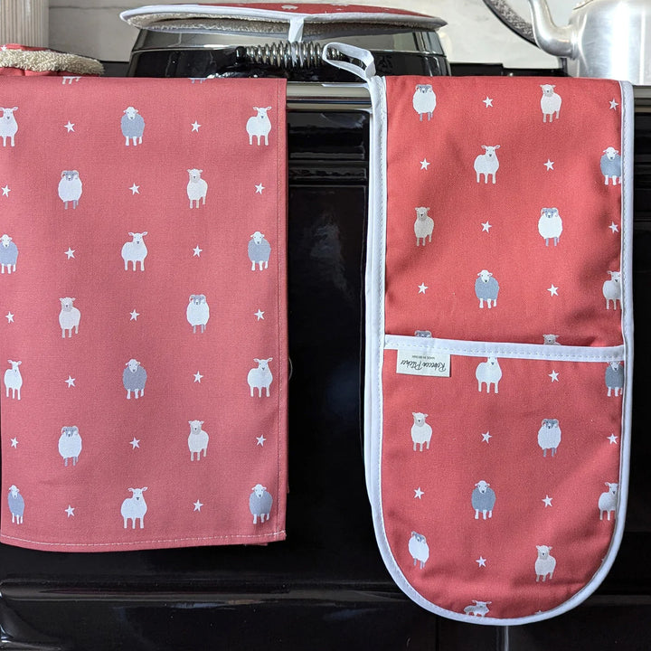 Rebecca Pitcher Double Oven Glove Sheep