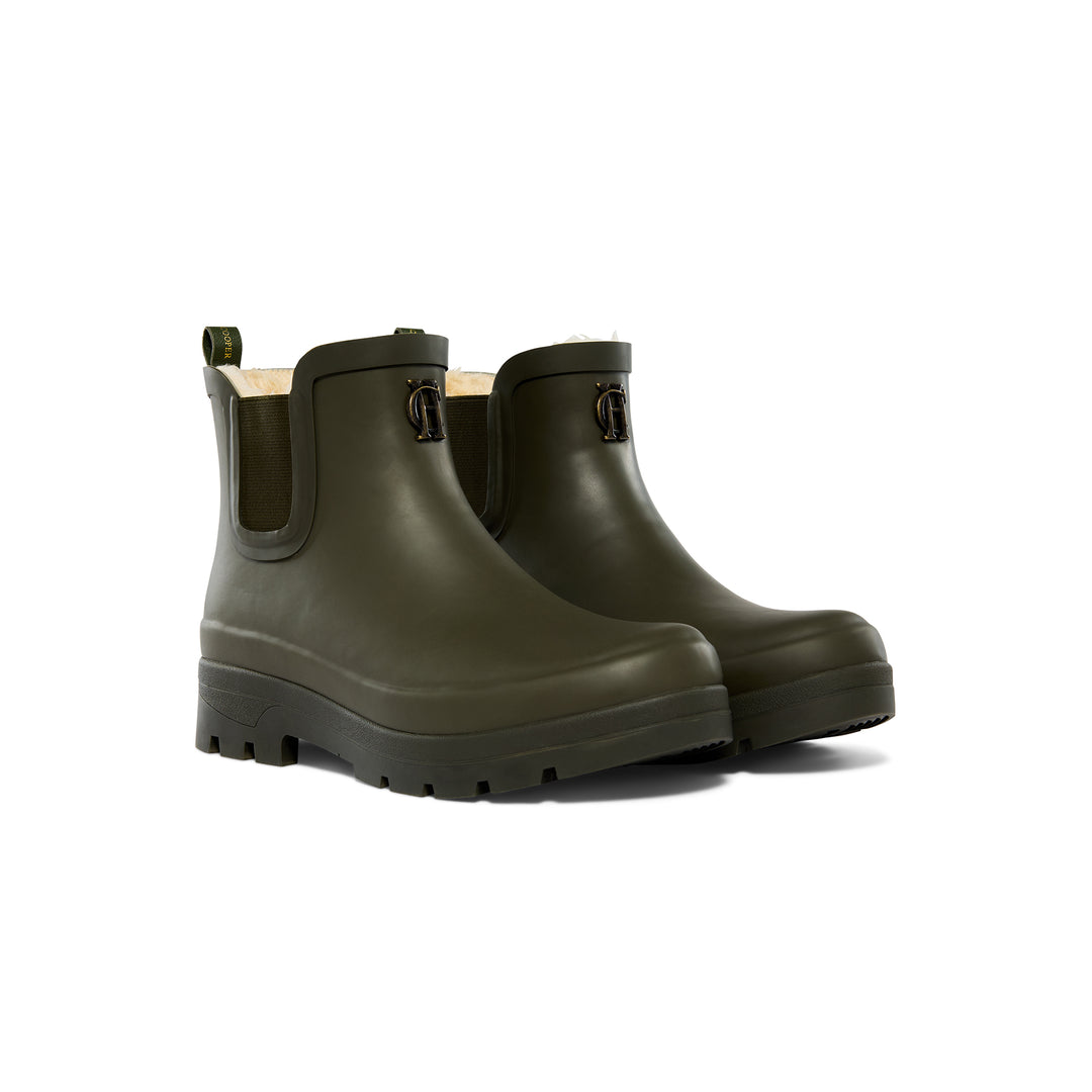 Holland Cooper Ladies Sherpa Lined Chunky Chelsea Wellington
