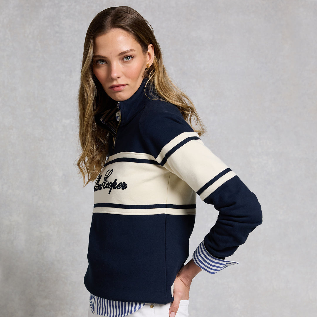 Holland Cooper Ladies Signature Quarter Zip Sweat