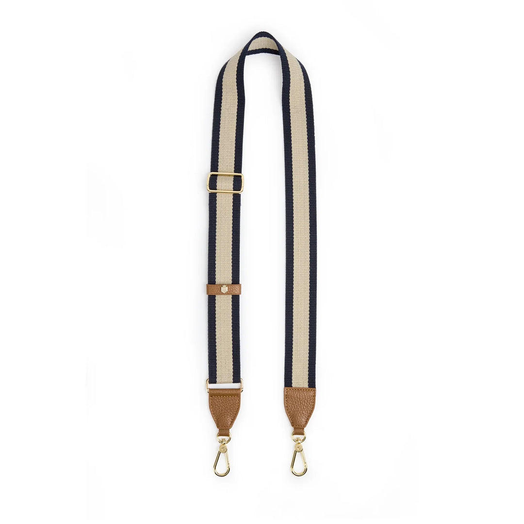 Fairfax & Favor Signature Webbing Strap - Navy/Cream