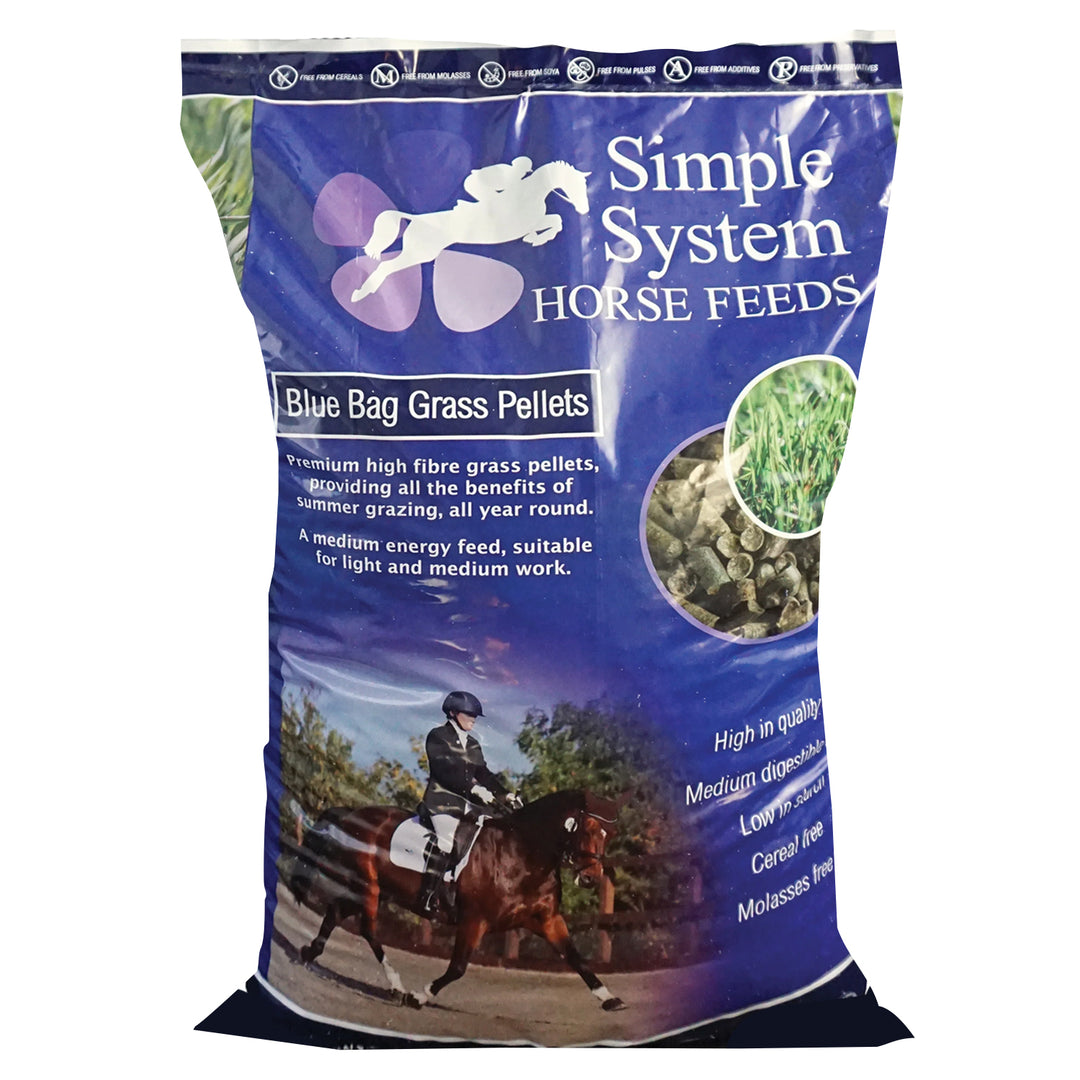 Simple System Blue Bag Grass Pellets