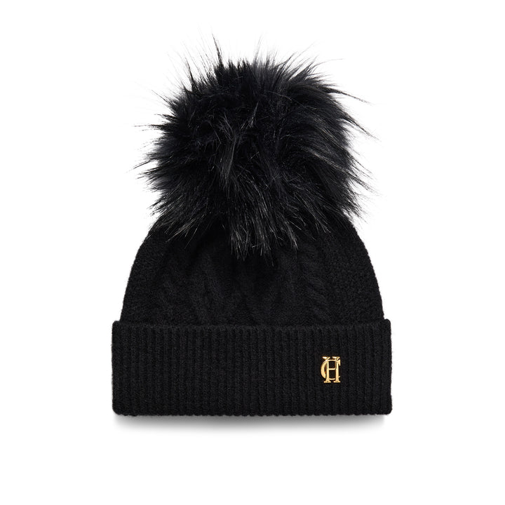 Holland Cooper Ladies Sloane Cable Bobble Hat