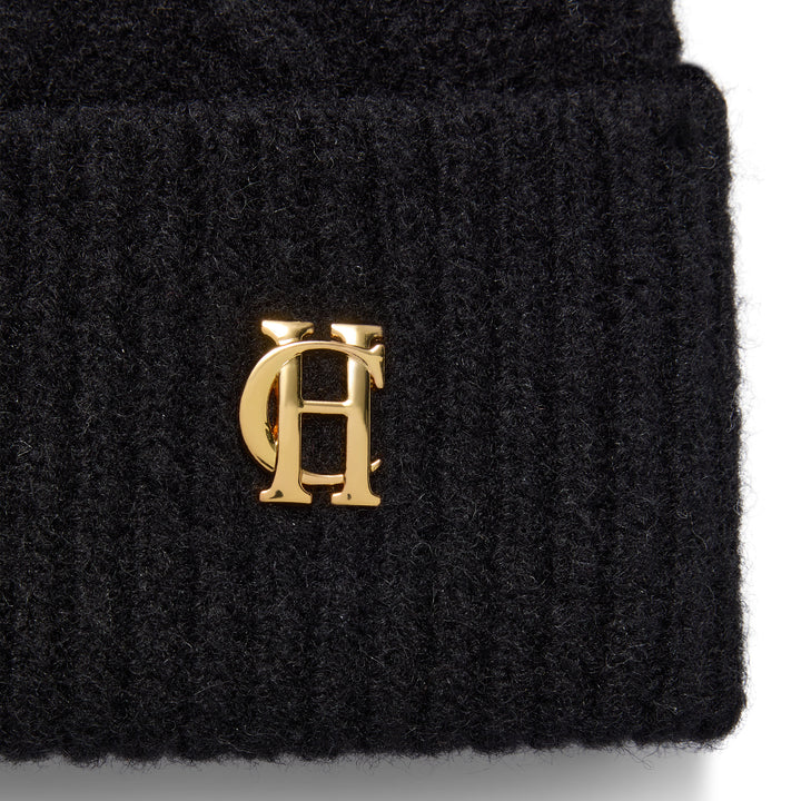 Holland Cooper Ladies Sloane Cable Bobble Hat
