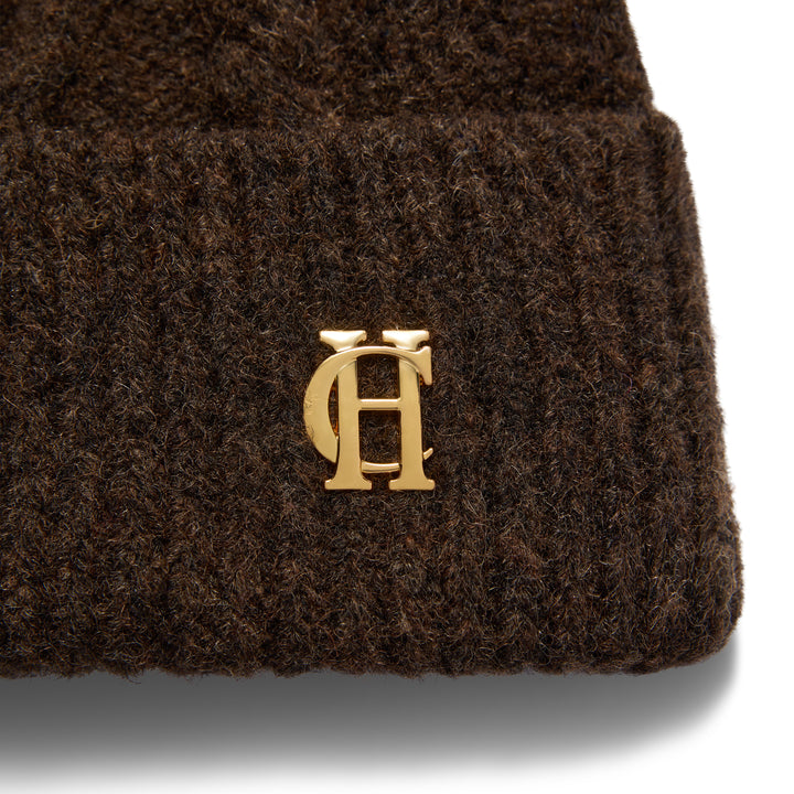 Holland Cooper Ladies Sloane Cable Bobble Hat