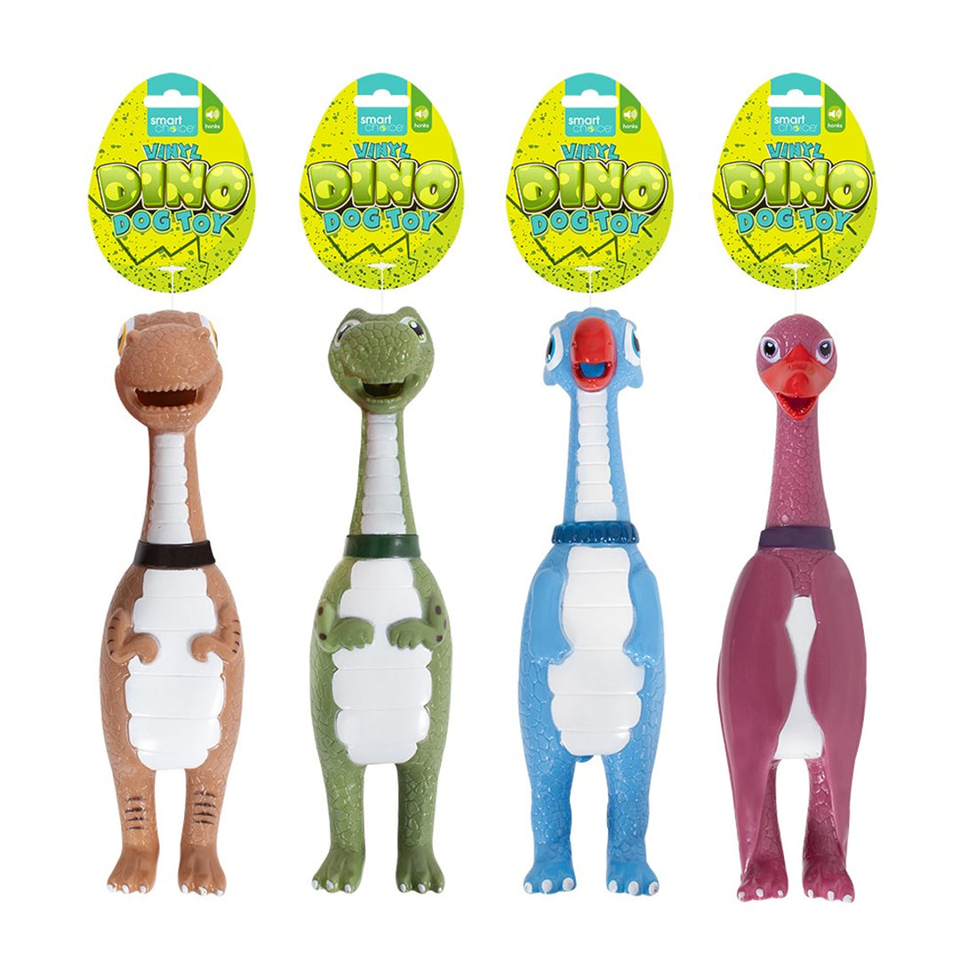 Smart Choice Honking Dinosaur Vinyl Dog Toy