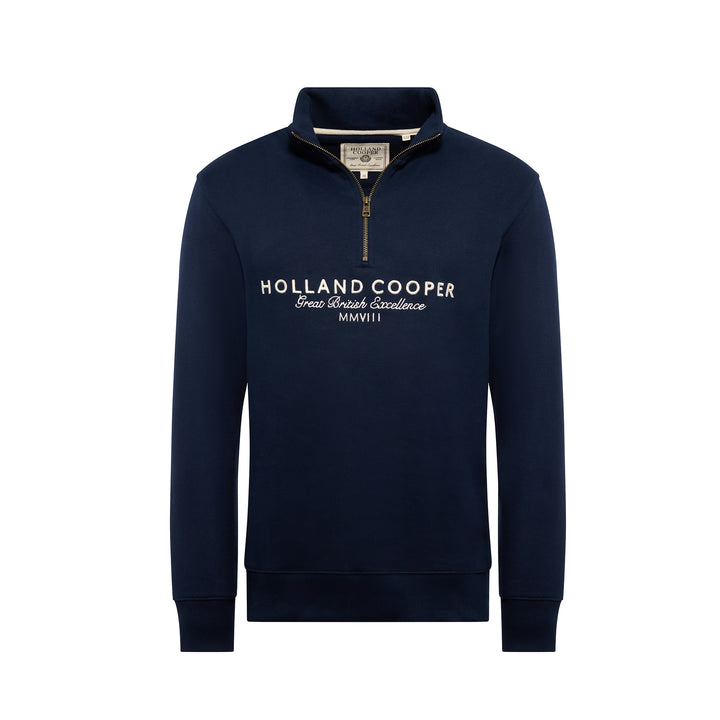 Holland Cooper Mens Sporting Goods Zip Henley
