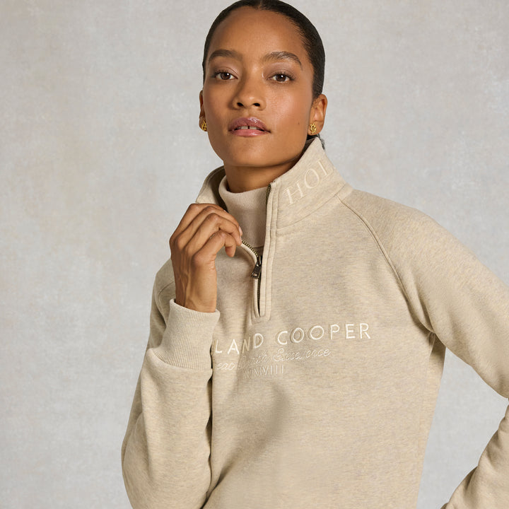 Holland Cooper Ladies Sporting Goods Zip Henley