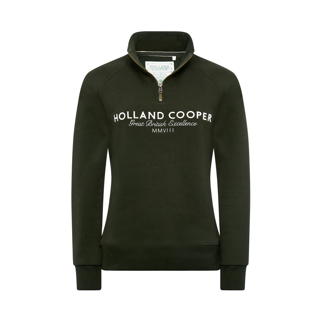 Holland Cooper Ladies Sporting Goods Zip Henley