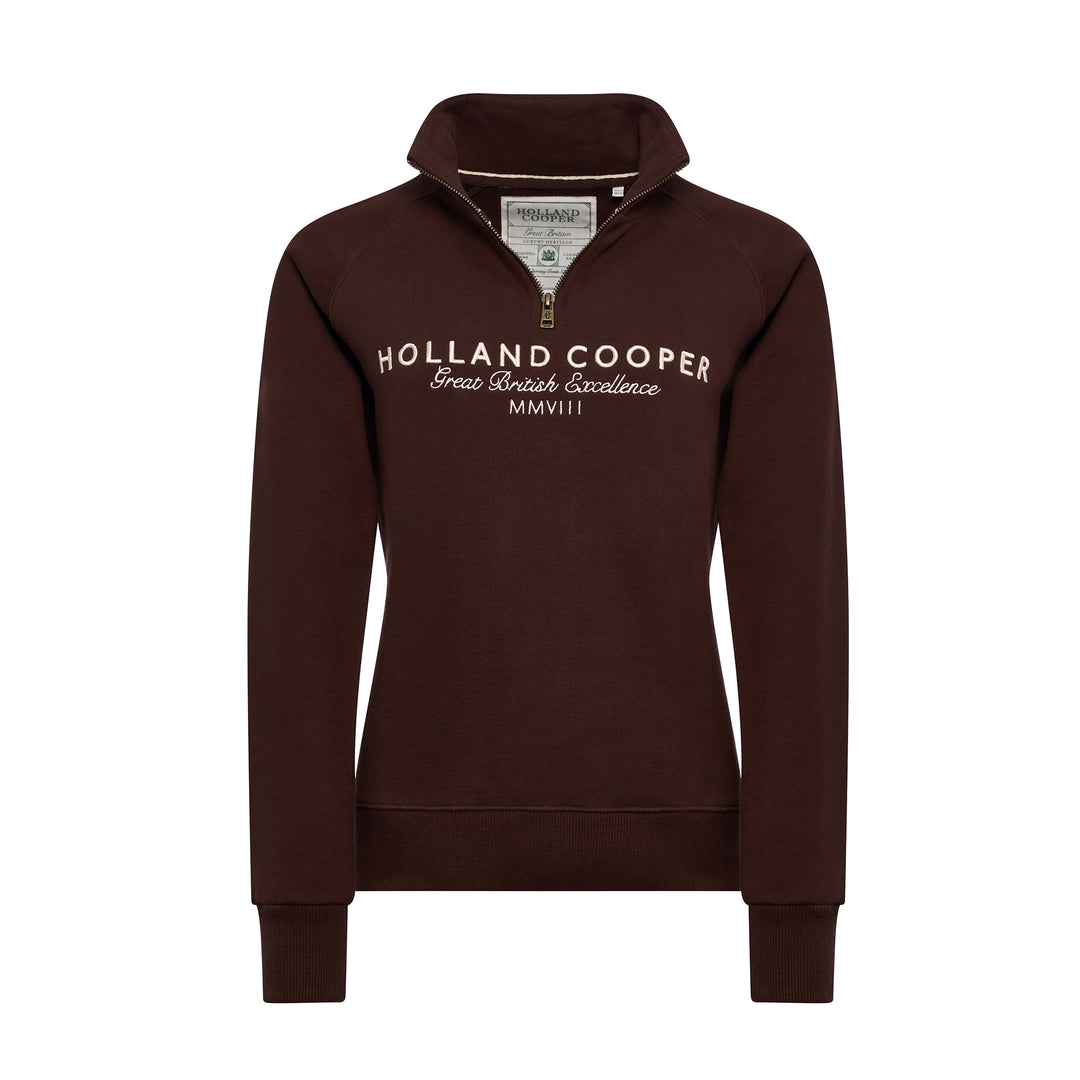 Holland Cooper Ladies Sporting Goods Zip Henley