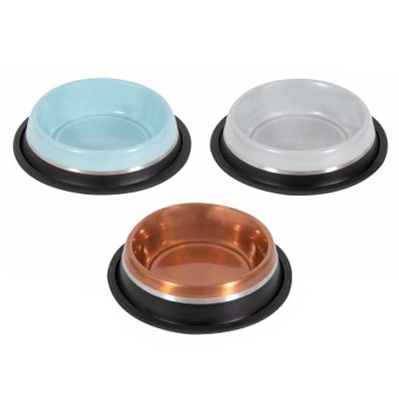 Smart Choice Stripe Stainless Steel Pet Bowl