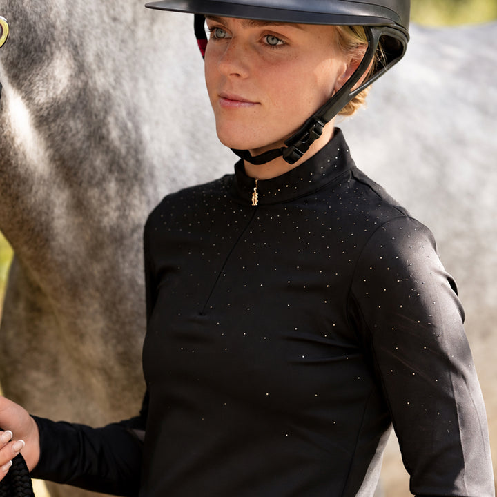 Holland Cooper Ladies Studland Crystal Long Sleeve Base Layer