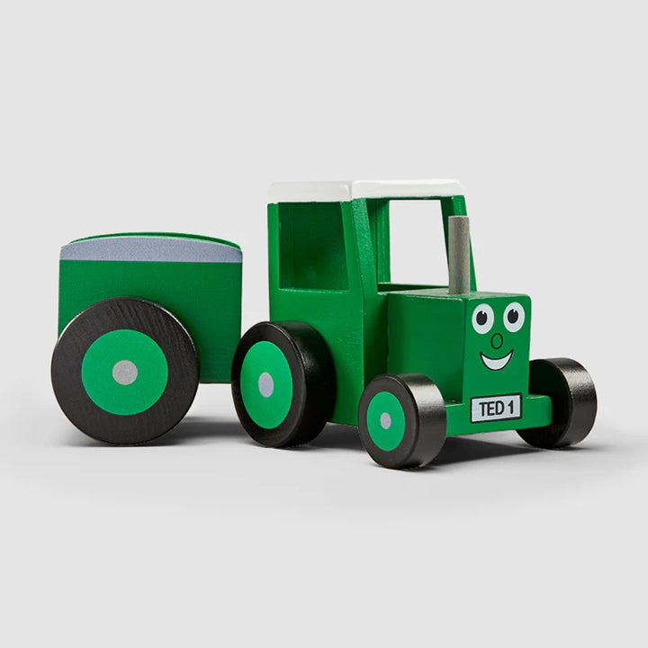 Tractor Ted Wooden Tractor & Trailer Toy