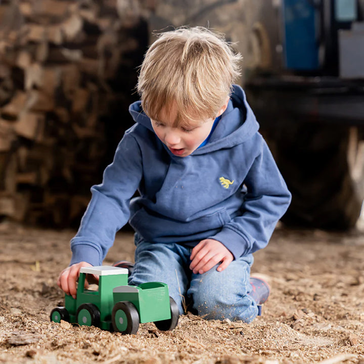 Tractor Ted Wooden Tractor & Trailer Toy