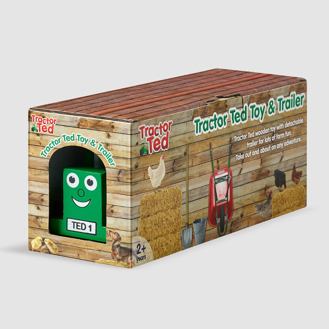 Tractor Ted Wooden Tractor & Trailer Toy