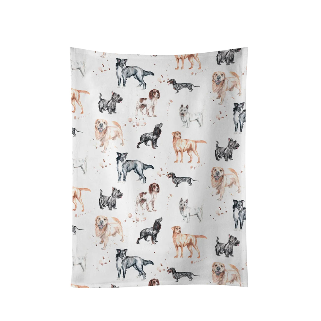 Meg Hawkins Tea Towel - The Pooches