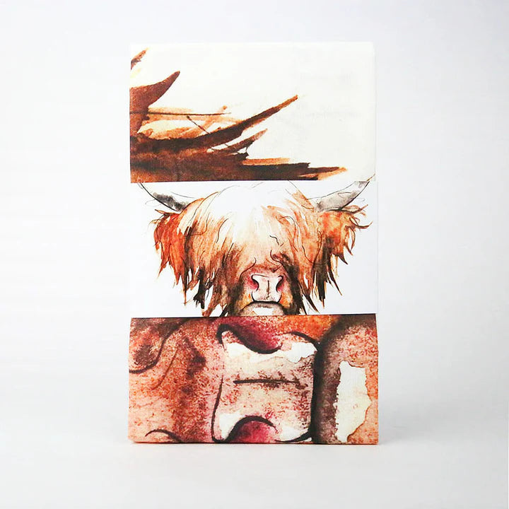 Clare Baird Highland Cow Tea Towel