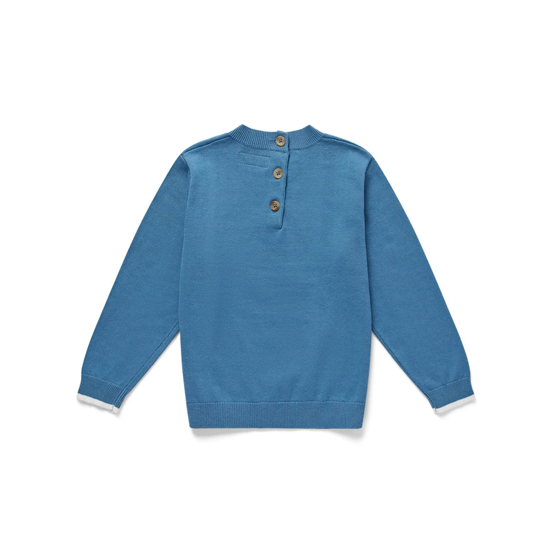 Eleanor Charles Boys The Cow Intarsia Jumper