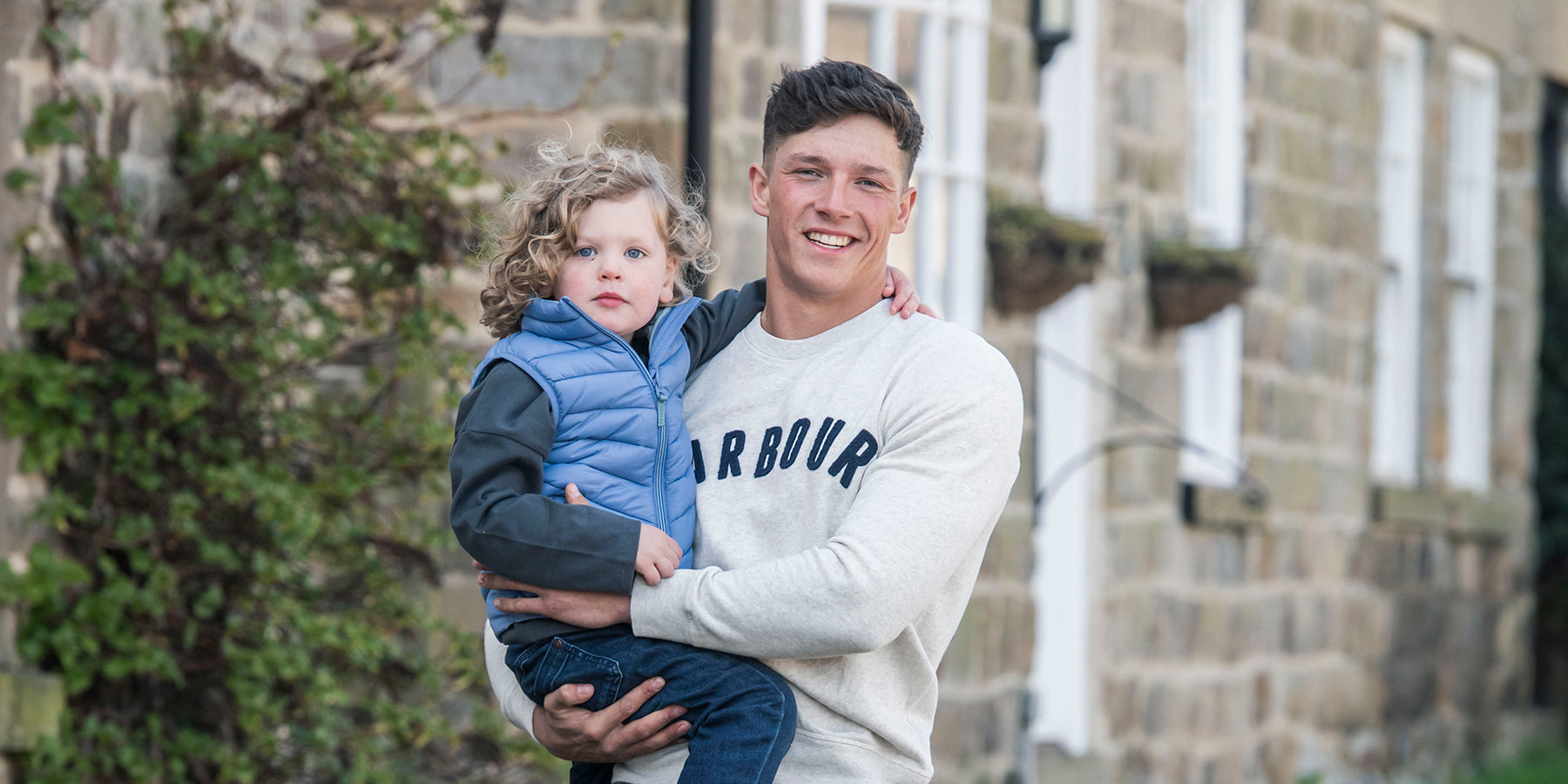 Man holding a child