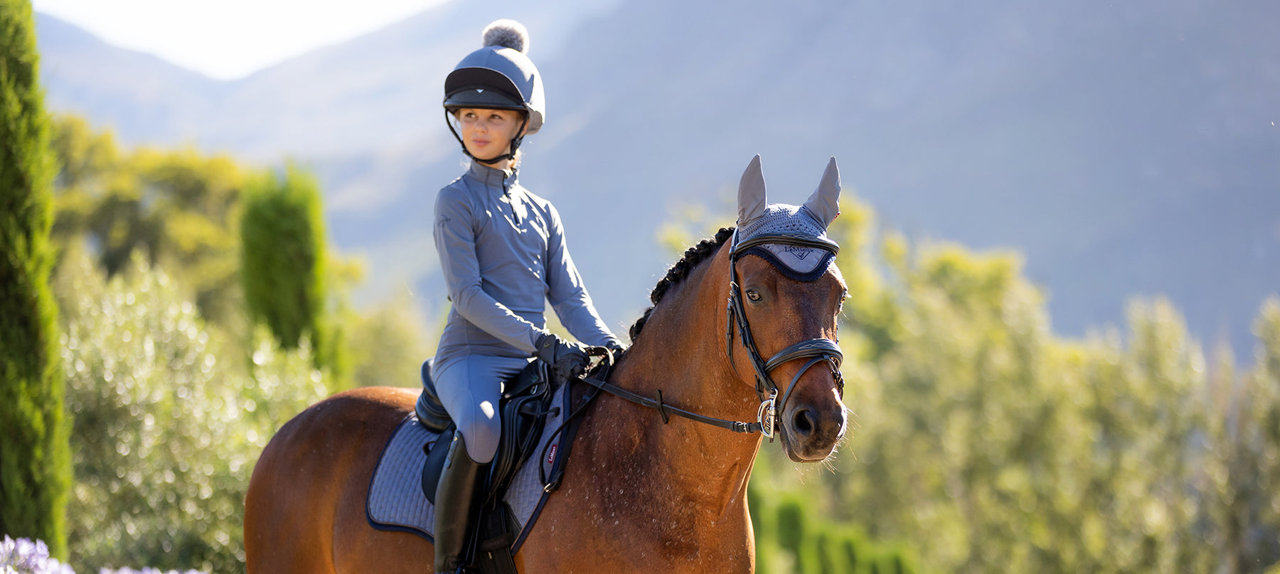LeMieux Young Rider in Jay Blue Baselayer