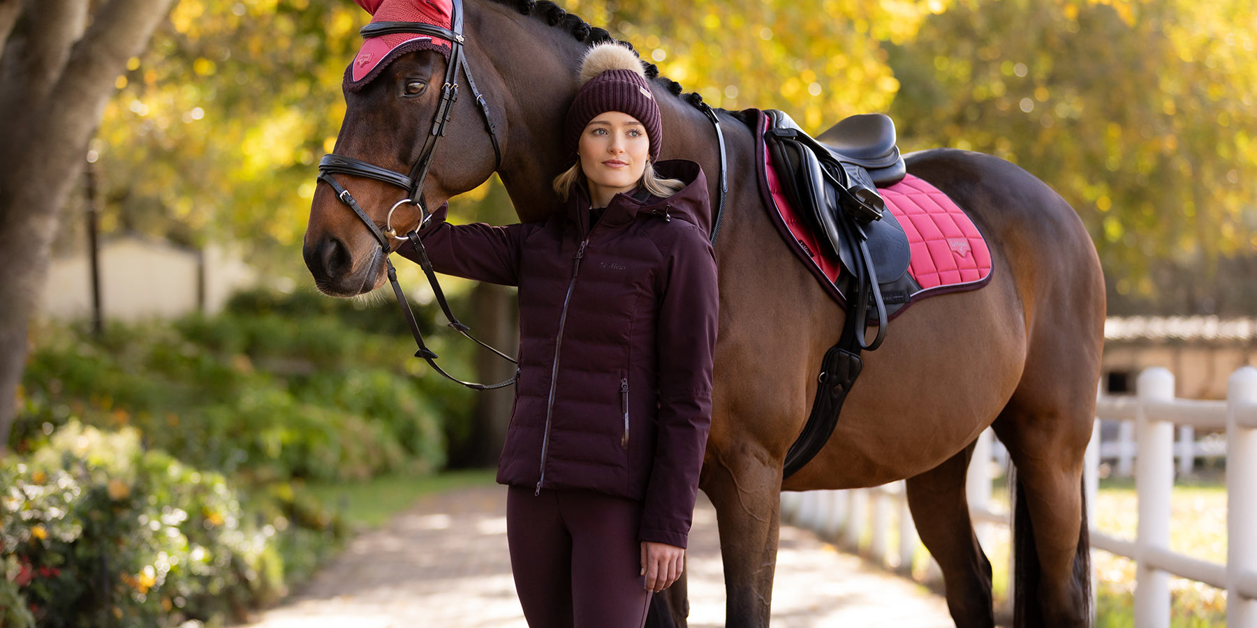 Woman and horse wearing new LeMieux clothing