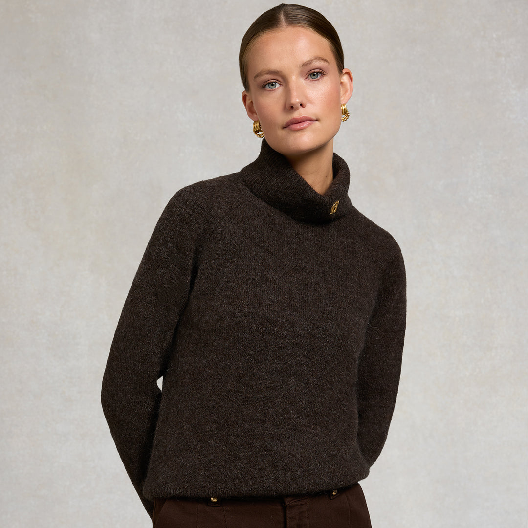 Holland Cooper Ladies Tori Roll Neck Knit