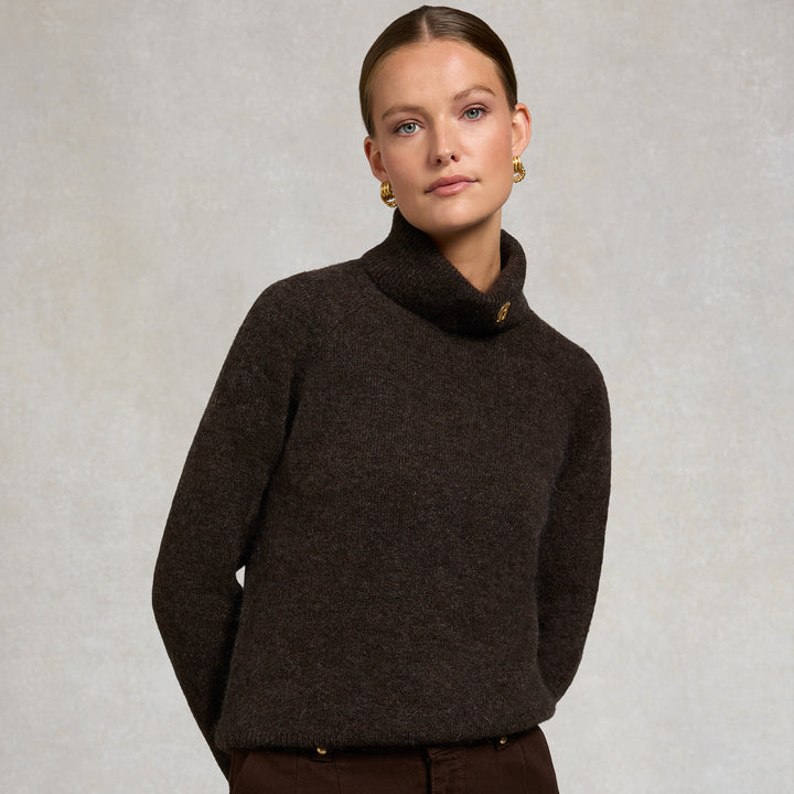 Holland Cooper Ladies Tori Roll Neck Knit