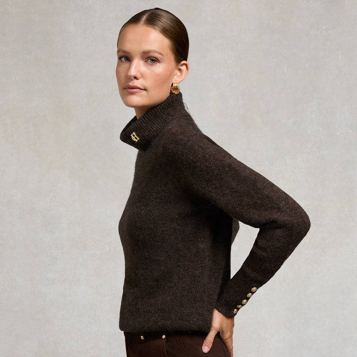 Holland Cooper Ladies Tori Roll Neck Knit