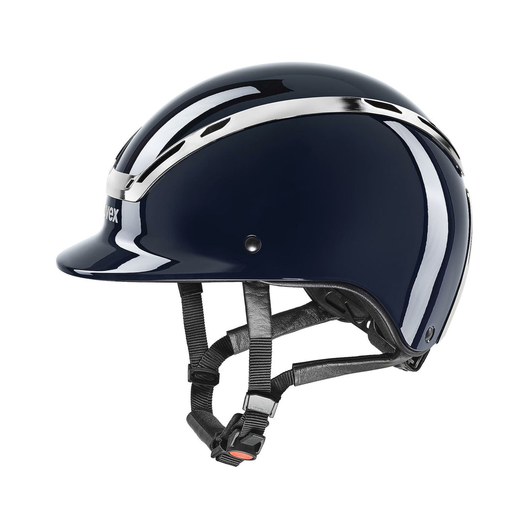 Uvex Exxeed Shiny Chrome Riding Hat